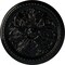 Ekena Millwork Swindon Ceiling Medallion (Fits Canopies up to 2 7/8"), Hnd-Painted Black Pearl, 16 7/8"OD x 1 1/2"P CM16SWBPS - alternate 1